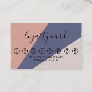 Modern Minimalist Black & White Loyalty Card