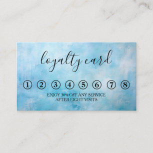 Modern Minimalist Black & White Loyalty Card