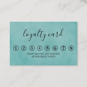 Modern Minimalist Black & White Loyalty Card