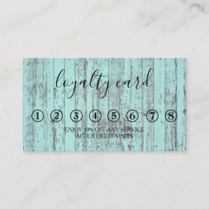 Modern Minimalist Black & White Loyalty Card