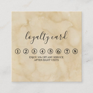 Modern Minimalist Black & White Loyalty Card