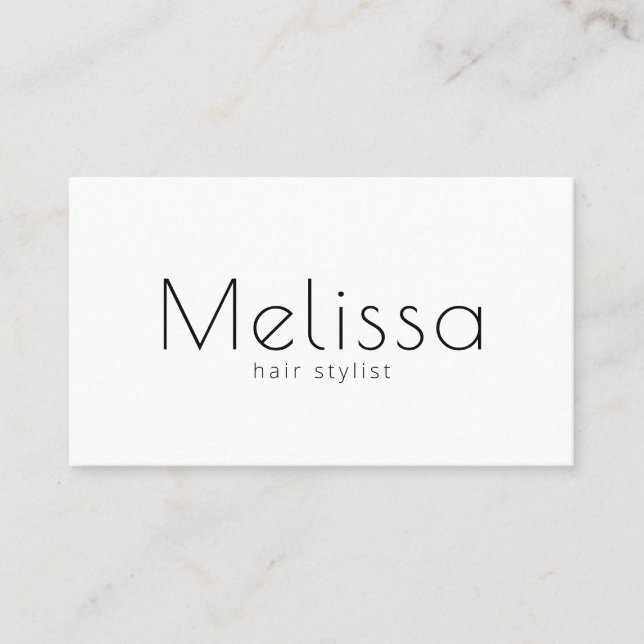 Modern Minimalist Black White QR Code Business Card (Front)