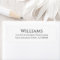 Modern Minimalist Black White Return Address 