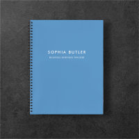 Modern Minimalist Blue Notebook