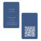 Modern Minimalist Blue Vertical Logo QR Code