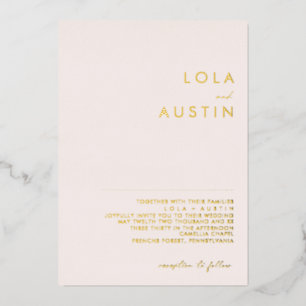 Modern Minimalist   Blush And Gold Wedding Real