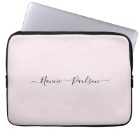 Modern Minimalist Blush Pink Script Custom Name