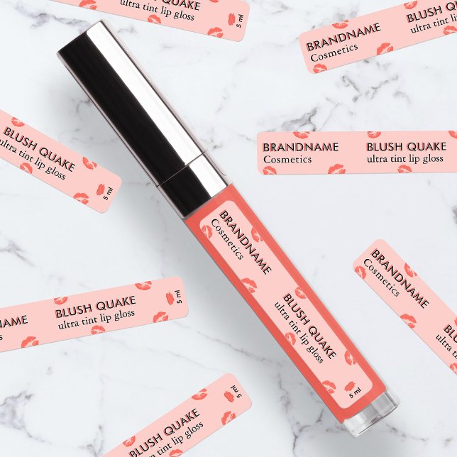 Modern Minimalist Blush Quake Coral Rose Lip Gloss (Creator Uploaded)