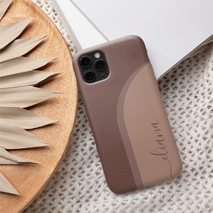 Modern Minimalist Boho Arch Personalised iPhone 13 Case