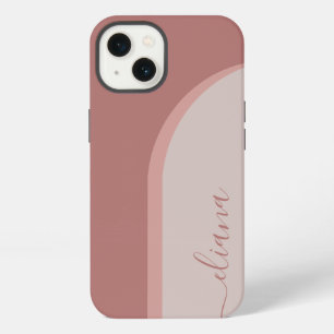 Modern Minimalist Boho Arch Personalised iPhone 13 Case