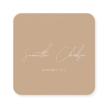 Modern Minimalist Boho Handwritten Script QR Code
