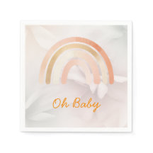 Modern Minimalist Boho Rainbow Baby Shower