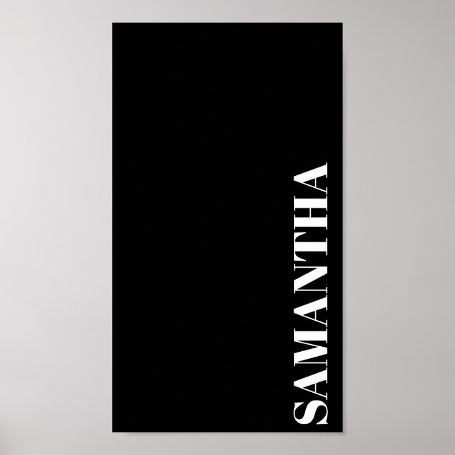 Modern Minimalist Bold All Caps Phone Wallpaper Poster (Front)