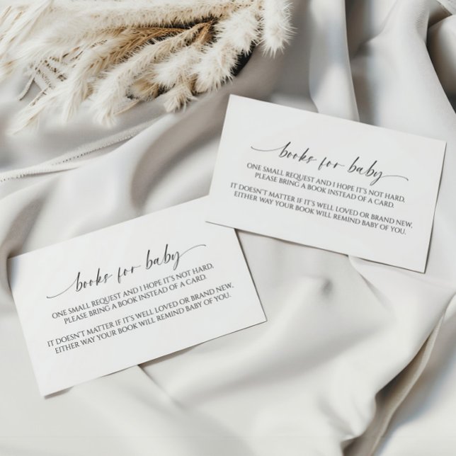 Modern Minimalist Book for Baby Enclosure Card (Creator Uploaded)