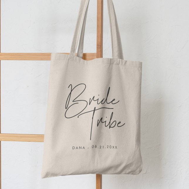 Modern minimalist Bride Tribe Tote Bag (Creator Uploaded)