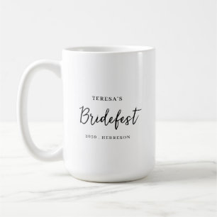 Modern Minimalist Bridesmaid Script Design Coffee Mug