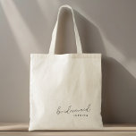 Modern Minimalist Bridesmaid Tote Bag<br><div class="desc">Custom-designed tote bag for bridesmaid featuring modern and minimalist design.</div>