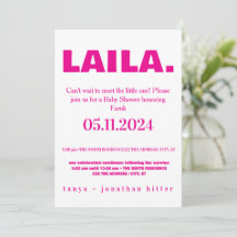 Modern Minimalist Bright Blue Boy Baby Shower Invi