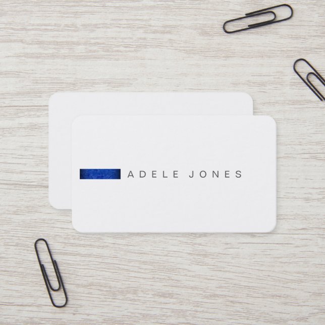 Modern Minimalist Business Card (Front/Back In Situ)