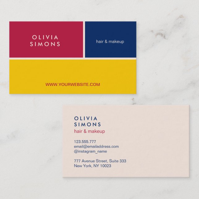 Modern Minimalist Business Card (Front/Back)