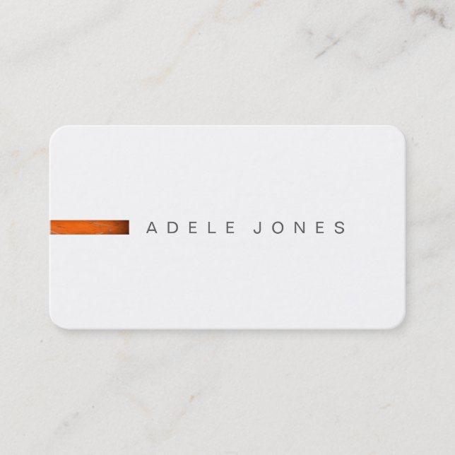 Modern Minimalist Business Card (Front)