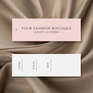 Modern Minimalist Business Clothing Label Hang Tag
