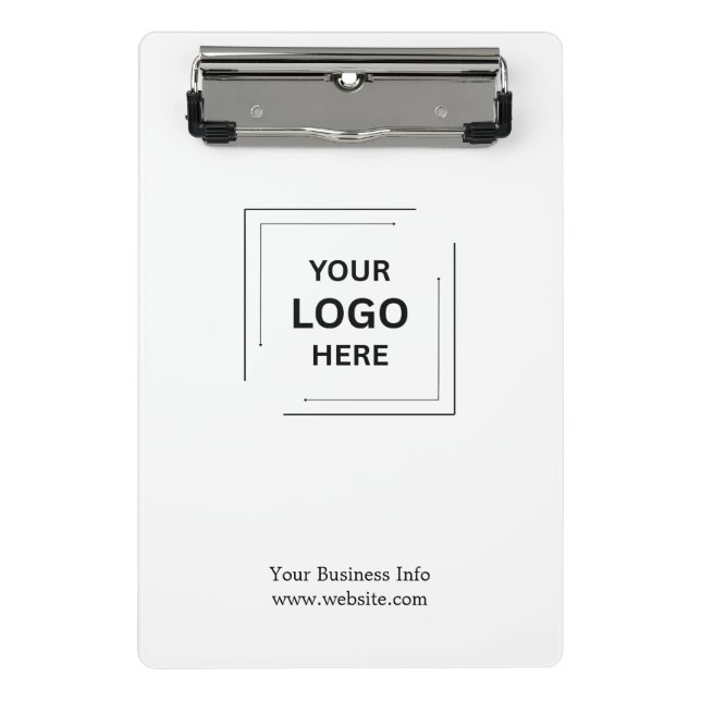 Modern Minimalist Business Logo Clipboard Design (Front)