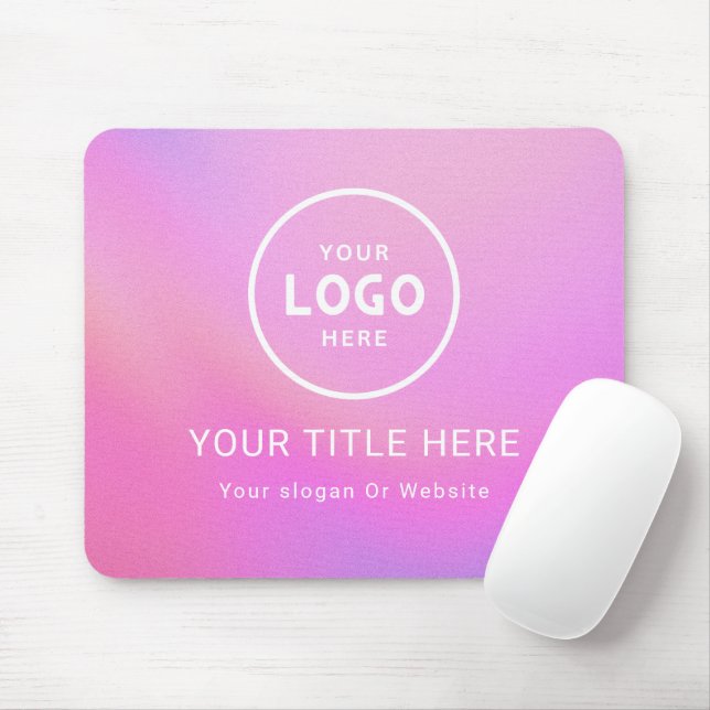 Modern Minimalist Business Logo Mouse Pad (With Mouse)