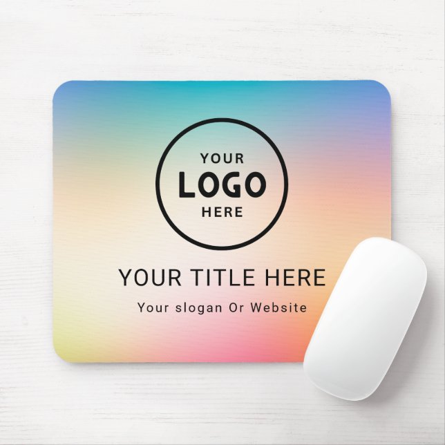 Modern Minimalist Business Logo Mouse Pad (With Mouse)