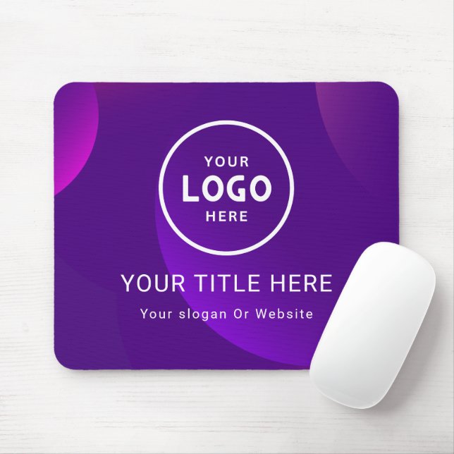 Modern Minimalist Business Logo Mouse Pad (With Mouse)