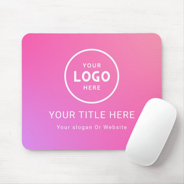 Modern Minimalist Business Logo Mouse Pad (With Mouse)