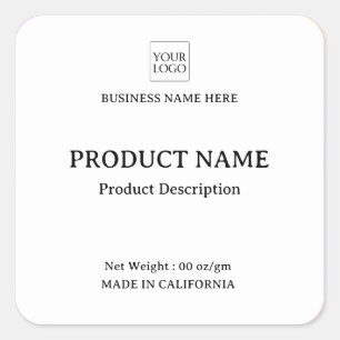 Modern Minimalist Business Logo Product Label
