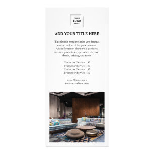 Modern Minimalist Business Photo Rack Card Design