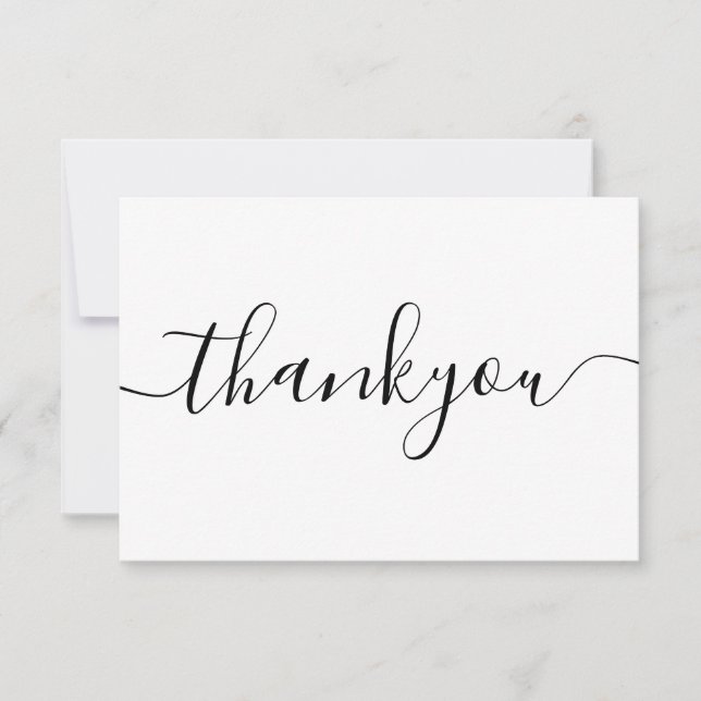 Modern Minimalist Business Thank You Order Insert Card (Front)