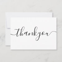 Modern Minimalist Business Thank You Order Insert