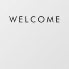 Modern Minimalist Cafe Welcome Sign Sticker