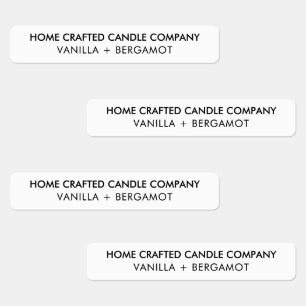 Modern Minimalist Candle Tamper-Proof Seal