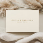 Modern Minimalist Champagne Simple Wedding Guest Book<br><div class="desc">Modern Minimalist Champagne Simple Wedding Guest Book</div>