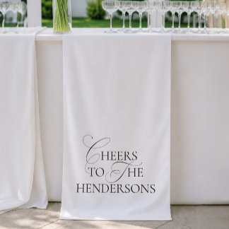 Modern Minimalist Cheers To The Wedding Banner