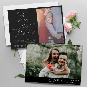 Modern Minimalist Chic 2 photo Save The Date