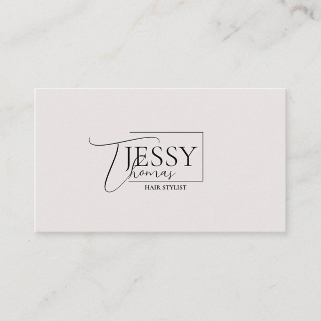 modern minimalist chic business card (Front)