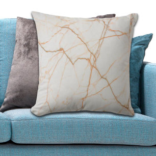 modern minimalist chic scandinavian white marble cushion
