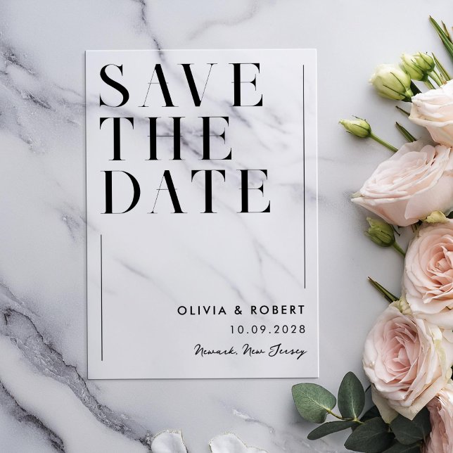 Modern Minimalist Chic Wedding Acrylic Invitations (Creator Uploaded)