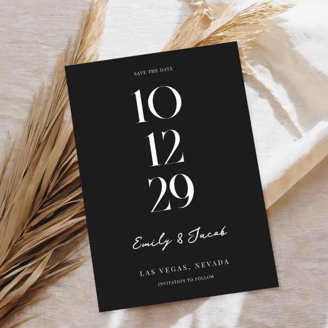 Modern Minimalist Chic Wedding Save The Date (Creator Uploaded)