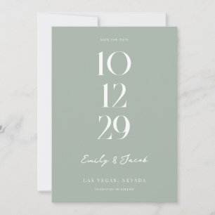 Modern Minimalist Chic Wedding Save The Date