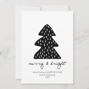 Modern Minimalist Christmas Holiday Card