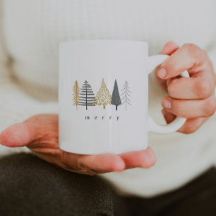modern minimalist christmas mug