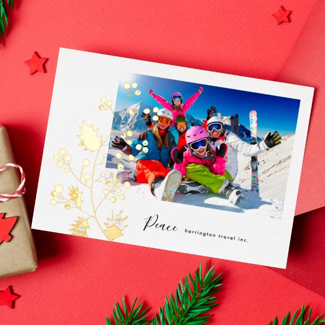 Modern Minimalist Christmas Organic Corporate Gold (Creator Uploaded)