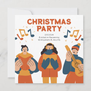 Modern Minimalist Christmas Party Invitation