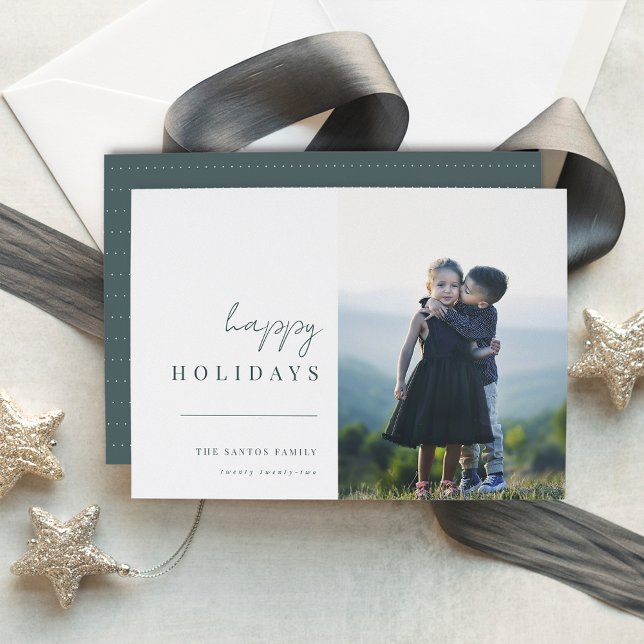 Modern Minimalist Christmas Photo Holiday Card (Creator Uploaded)